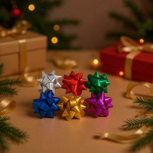 ILAN Nastro a Stella 5cm Autoadesivo per Decorazioni Regalo 6 Pezzi - Product Image 2