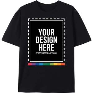 เสื้อยืดคอกลมแขนสั้นสีดำล้วนสำหรับผู้ชาย ทรงปกติ ผ้าฝ้ายเจอร์ซีย์ สวมใส่สบายๆ - Product Image 2