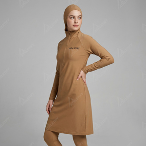 Custom Full Cover Muslim Swimwear Breathable Long Sleeve Burkini Leggings UV Protection Beachwear Outdoor <b>Pool</b> Sports - Product Image 1