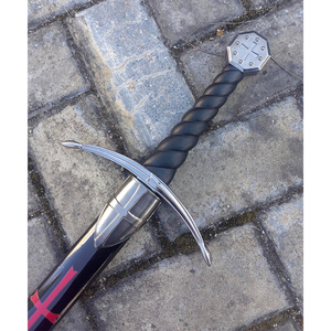 Espada templaria medieval de acero inoxidable con cruz roja, artículos decorativos - Product Image 2