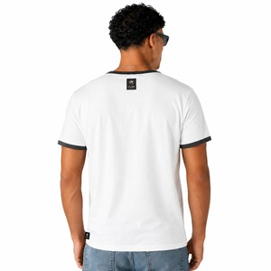 เสื้อยืดโอเวอร์ไซส์ทรงหลวม คอริบ แขนยาว ผ้าฝ้าย 100% หนัก 240 GSM สำหรับผู้ชาย ไซส์พลัส ระบายอากาศได้ดี สไตล์สตรีทแวร์ สีพื้น - Product Image 2
