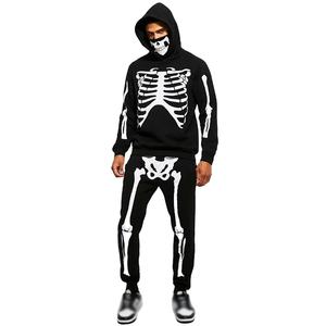 <b>Men's</b> Black <b>Snood</b> Hooded Tracksuit Custom Logo Private Label Tech Fleece Jogger Set Fashion Streetwear Maternity 100% Cotton - Product Image 2