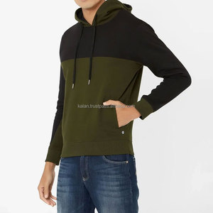 Sudadera con Capucha para Hombre, Diseño Color Block, Manga Larga, Tejido de Punto, Ropa Personalizada - Product Image 2