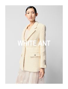 Chaquetas Elegantes para Mujer al por Mayor, Chaqueta de Tweed con Mezcla de Lana STELLA, Blazer de Corte Recto con Cuello de Solapa en V, Chaqueta de Invierno para Mujer - Product Image 2