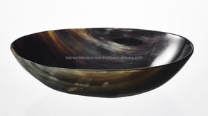 Vente en gros de bol de service en corne de buffle vaisselle de mariage minimaliste d'Inde polie et durable - Product Image 4