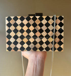 Pochette en bois la plus vendue | Sac de créateur écologique de luxe fabriqué à la main | Dernière collection d'embrayages en bois - Product Image 6