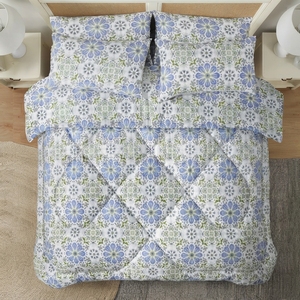 Juego de Edredón con Estampado Floral Clásico, 100% Mezcla de Algodón T-150, Transpirable para Todas las Estaciones, Uso Doméstico - Product Image 2