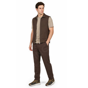 Wholesale Custom <b>Lightweight</b> Winter <b>Men's</b> Body Warmer Breathable Waistcoat Vest Padded Sleeveless <b>Gilet</b> Windproof Outdoor Zipper - Product Image 4