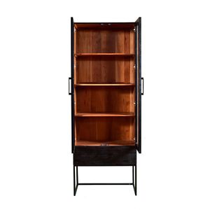 31.5x18x86.5 <b>Black</b> Cabinet <b>Display</b> & China Storage Solution - Product Image 3