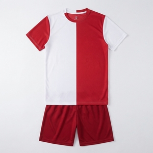 Wholesale In-Stock Youth <b>Soccer</b> Team Kit Custom Printed Logo Number V-neck Mesh Short Sleeve 100% Polyester Quick Dry Jersey - Product Image 6