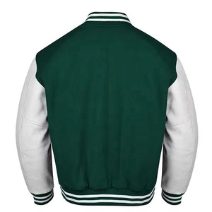 Veste de baseball en cuir unisexe personnalisée de haute qualité Bomber universitaire pour hommes avec poches brodées grande taille pour l'hiver - Product Image 3