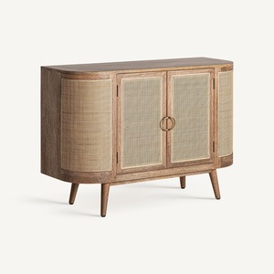 High Quality Teak Wood <b>Sideboard</b> with Woven Rattan Doors – Elegant Modern Cabinet for Dining and Living Room - Product Image 2