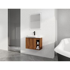 28\" Wall Mounted <b>Bathroom</b> <b>Vanity</b> with White Ceramic Sink & Soft Close Door KD Packing - Product Image 4