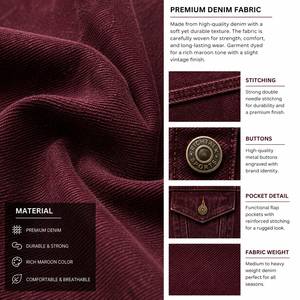 2026 Top Selling Custom Made <b>Men</b> <b>Jeans</b> <b>Jacket</b> Latest Design High Quality Eco-Friendly Quick Dry Front Logo 100% Cotton - Product Image 6