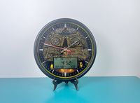 Horloge de Prière Automatique Al-Fatiha pour Musulmans, avec Fonction Azan, Affichage du Temps de Prière, du Calendrier Hijri et du Jour Chréien, pour le Ramadan, la Kaaba et la Mosquée