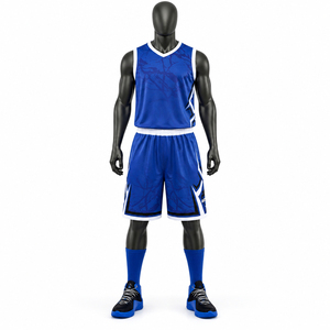 Ensemble de sport à séchage rapide, logo personnalisé, réversible, fabriqué au Pakistan, 2026, uniforme de basketball d'entraînement, unisexe, respirant, imprimé - Product Image 1