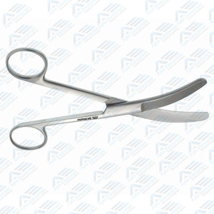 Instrumentos Quirúrgicos para Ginecología, Instrumentos Médicos de Acero Inoxidable de Alta Calidad, Tijeras Umbilicales de Hoja Plana Curva de 16 cm - Product Image 3
