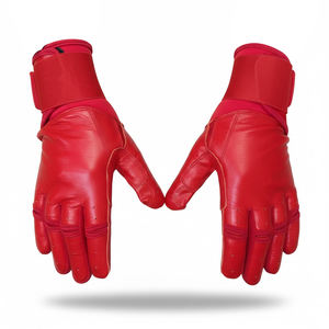 Guantes de Bateo de Béisbol/Sóftbol Hechos a Medida en Color Rojo, 100% Cuero Vacuno Cabretta Original, Diseño Transpirable y Ligero - Product Image 4