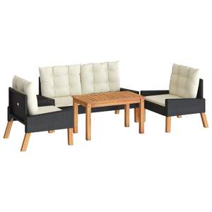 Conjunto de Muebles de Jardín en Blanco y Negro - Product Image 2