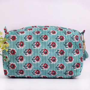 Set de Bolsas de Maquillaje Multifuncionales y Elegantes, Diseño Floral, Ecológicas, Lavables, para Viaje, Neceser de Cosméticos - Product Image 3