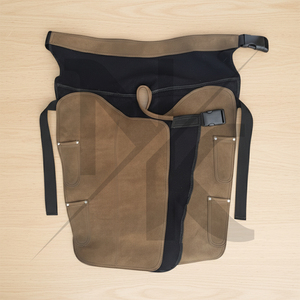 Nuevo delantal de cuero genuino de primera calidad, moderno y de lujo, para herrador, duradero, con 4 bolsillos para cuchillos, para uso médico, quirúrgico y en el cuidado de animales. - Product Image 6