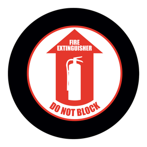 Señal de Seguridad Plegable de PVC Brady GOBO - Extintor de Incendios, No Bloquear, Señal Reflectante Impresa con UV para Lugares de Trabajo - Product Image 1