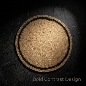 Manteles Individuales Redondos de Yute Natural Tejido, Ecológicos y Hechos a Mano, para Decoración de Comedor, Calidad de Exportación a Granel - Product Image 3