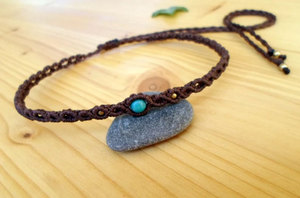 Handmade Thin Macrame Gemstone Bracelet Mix for Jewelry Wholesale - Product Image 3