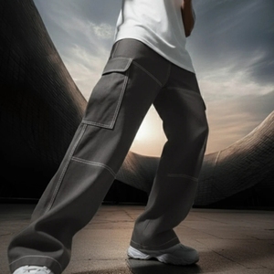 Pantalones de Algodón de la Mejor Calidad con Múltiples Bolsillos para Hombre, Pantalones para Uso en Exteriores, Pantalones Personalizados OEM, Diseños de Pantalones Casuales para Hombre - Product Image 2