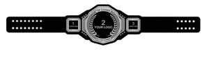 Ceinture de championnat de lutte personnalisée noire avec plaque dorée et espace pour logo, personnalisable avec votre nom - Product Image 6