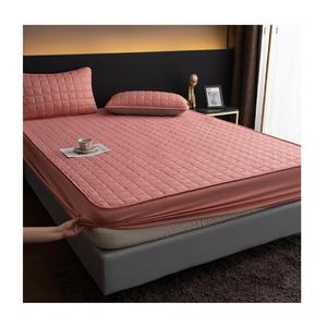 Quilted Woven <b>Bed</b> Protection <b>Pad</b> Plain Dyed Breathable Machine Washable All-Season Mattress Cover Hospital Adult 300tc 100% - Product Image 2