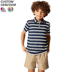 Fashion Casual Knitted Kids Polo Shirts Wholesale High Quality <b>Compressed</b> Custom Logo Polo Shirt for Boys - Product Image 6