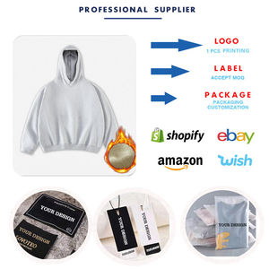 Sweat-shirts et sweats à capuche vierges pour hommes, 360 grammes, haute qualité, à prix de gros, avec col à capuche et épaules tombantes - Product Image 4