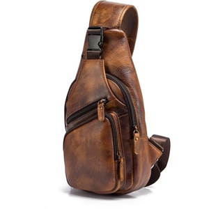 <b>Genuine</b> <b>Leather</b> Crossbody Computer <b>Bag</b> For Laptop And Daily Carry With Adjustable Shoulder Strap For Work Travel And Office Use - Product Image 3