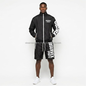 Conjunto Cortavientos Personalizado, Chaqueta Impermeable de Nailon, Conjunto Deportivo Cortavientos para Exteriores, Conjunto Corto con Parches, Conjunto Cortavientos de Verano para Senderismo - Product Image 1