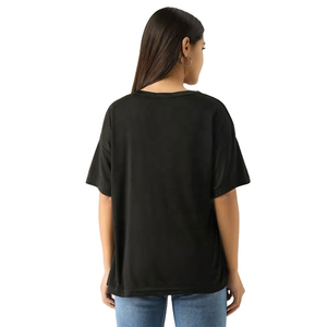 Camiseta Personalizada para Mujer con Estampado del Personaje de Winnie Pooh, Cuello Redondo, Manga Corta, Corte Holgado Informal, 100% Algodón Jersey, Transpirable, para Todas las Temporadas - Product Image 2