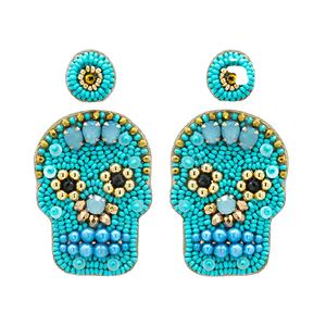 Pendientes colgantes con cuentas de paletas inspiradas en el verano para mujer, accesorios de moda vibrantes hechos a mano - Product Image 6