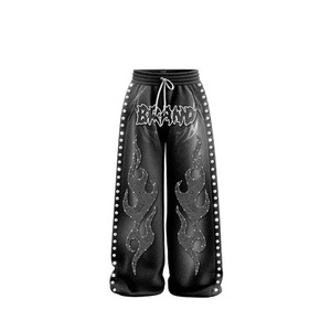 Ensemble de survêtement d'hiver à manches longues avec fermeture éclair et strass, doublure en molleton de coton extensible et doux, à capuche, unisexe - Product Image 6