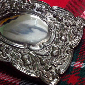 Hebilla de cinturón para kilt con diseño de cardo, acabado mate antiguo, Suministros de fábrica Global Fashion 2026 - Product Image 6