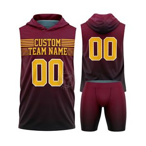 Uniformes personnalisés 180 GSM, coupe athlétique, polyester, pour les équipes de flag football compétitives, matchs de ligue - Product Image 3