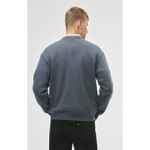 Sudaderas de Cuello Redondo Lisas para Hombre, de Alta Calidad, con Forro Polar, Personalizables con Bordado, Corte Holgado, Estilo Casual, Vintage, OEM - Product Image 4