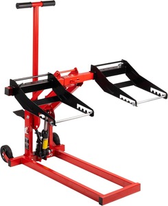Capacité de 300 lb, cric de levage réglable pour utilisation à bord, construction robuste avec verrou de sécurité, roues et poignée antidérapantes pour tracteurs - Product Image 2