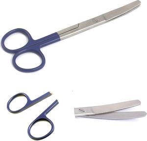 14cm Dressing Scissors Straight/Curved Silver German Stainless Steel Manual Instrument Set DC-<b>S</b>-<b>9</b> for General Surgery Dentavex - Product Image 3