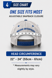 Gorra Snapback 2026 Demanding Malivan Enterprises de 6 Paneles, Ajustable, de Lona de Algodón, Transpirable/Impermeable, Estilo Urbano, Bordada - Product Image 5