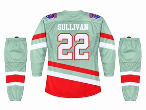 Ensemble maillot et chaussettes de hockey sur glace, sublimation intégrale, vêtements d'équipe, polyester à séchage rapide, uniforme de hockey sur glace, tenue d'entraînement, fabricant - Product Image 5