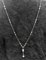Collier de perles d'eau douce, collier de perles naturelles, accessoires de mode élégants, vente en gros, cadeau pour femmes