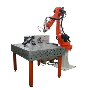 Mesin las laser otomatisasi Robot penjualan terbaik dengan solusi pemosisian 6 mesin laser robot industri sumbu dengan kualitas baik