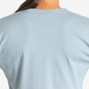 Camisetas Cortas de Mujer de Primera Calidad, Corte Regular, Informales, Ecológicas, Transpirables, de Algodón, con Estampado Personalizado, para Uso Diario en Verano - Product Image 5