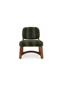 Silla Moderna Tapizada para Sala de Estar con Estructura de Madera, Respaldo Sólido, Diseño de Mediados de Siglo, Mueble Ergonómico de Descanso - Product Image 1