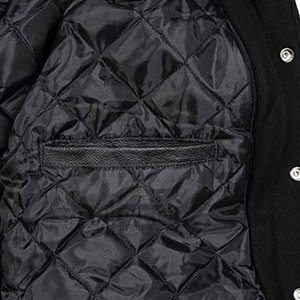 SPARKWELL INDUSTRY <b>Men's</b> Winter Letterman <b>Jacket</b>-Eco-Friendly Breathable Customized Front Logo Soft Polyester/Cotton Material - Product Image 3